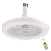 LED Fan Lamp Universal E27 Light Holder Aroma Ceiling Fan Lights with Remote Control 3 Speeds Wind Mute for Bedroom Dormitory