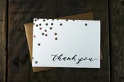 Confetti Thank You Cards