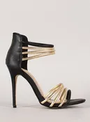 Anne Michelle Strappy Open Toe Shoe