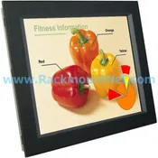 12.1″ front NEMA4 /IP 65 protection LCD panel with VGA input, optional AV, BNC input, DC Power input and Touchscreen