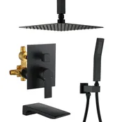 10-inch/12inch Rain Shower System With Handeld & Tub Spout