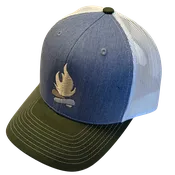 Premier Hat - Denim/White