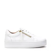 Abbee White Leather Trainers