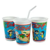 12 oz Kid's Cups with Lid and Straw [250 pcs]