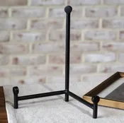 10" Black Straight Back Easel