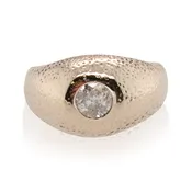 0.40ct Diamond Domed Ring