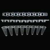 0.1ml Combo Pack 8-Strip Low-Profile (0.1mL) PCR Tubes & Clear Flat Caps