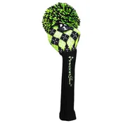 Argyle Pom Pom - Black / Lime