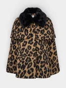Aly Coat by Flora Bea - Leopard Wool
