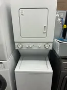 GE laundry center  washer and dryer set gas stackable 24”