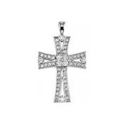 14KT 1.00CT Cross Diamond Pendant