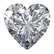 0.97 Carat Laboratory-Grown Origin Lab Diamond Heart Shape E Color VVS2 Clarity