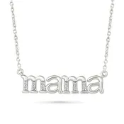 .05ctw Diamond "mama" Necklace