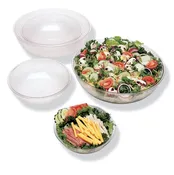 10" Clear pebbled bowl