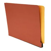 1 3/4″ Expansion Pockets, Letter Size, 22 pt., Low Gusset, Red Rope with Goldendrod Back, 1 1/2″ Gusset  (Model #1187-00)