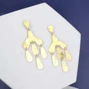18KT Gold Plated Chandelier Earrings