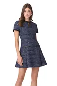 Alex Dress, Navy/Silver