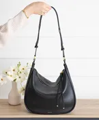 AALLYN - Marley Hobo - Leather: Black