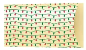 2 Color Holiday Lights Print Chocolate Transfer Sheet
