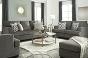 Dorsten Silver Living Room Set Sofa &amp; Love seat  by Ashley — HOTEL TO HOME
