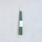 12" Dipped Taper Candle in Moss