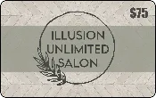 $75 Illusion Unlimited Salon Gift Card