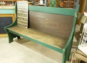 Wooden Church Pew