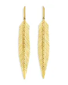 Cadar 18KYG Feather Earrings