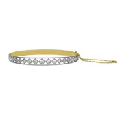 Antique 2.10 Carats Diamond Bangle Bracelet