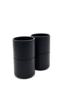 American Modern Latte Mugs – Set of 4 – Matte Black