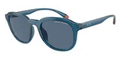 Armani Exchange Men's 54mm Shiny Transparent Blue Sunglasses AX4129SU-818780-54