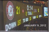 2011 BCS National Championship Scoreboard Magnet