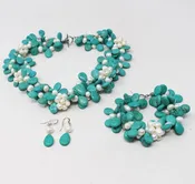 3 Piece Pearl Turquoise Set #50588