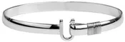 6mm 7'' Silver Color Ti Wrap Titanium Hook Bracelets