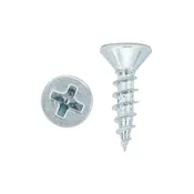 100 Pieces #8 x 5/8" Phillips Flat Head Standard Screw, Zinc