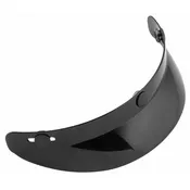 01-001 3-Snap Universal Shorty Visor - Black