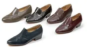 cuban heel kid skin leather