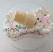 Bone Shaped Drip Birthday Cake (Small)