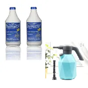 Brilliante Crystal Chandelier Cleaner Two Bottles 32oz & Electric Powered Sprayer