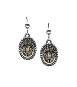 Amur Leopard Pop Art Oval Earrings