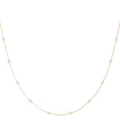 .030 (1.1mm) Dia Station Necklace