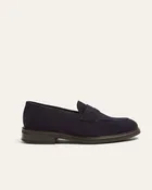CHESTER NAVY SUEDE PENNY LOAFER