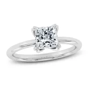 Certified Princess-Cut Diamond Solitaire Engagement Ring 1-1/2 ct tw Platinum (VS2/F)