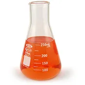 Borosilicate Glass Erlenmeyer Flask, 250mL, pk/12