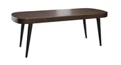 20" x 42" Lounge Table -Rounded Corners - Premium Laminate Finish - Black Metal Legs