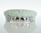 4 Solid | 2 Iced Moissanite | Stirling Silver DQ1046