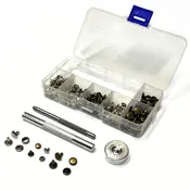 120 Piece Rivet Set with Hole Punch, Rivet Setter, and Storage Case