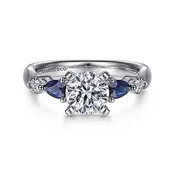 14kt 3 Stone Ring