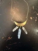 3 Quartz Crescent Necklace — JOHNNIE Q
