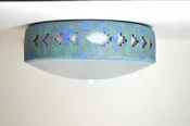 13″ Flush Mount-Southwest Sidesteps-Raw Turquoise with added Fen Shui Blue